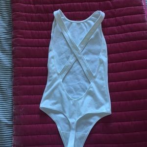 Wilfred white cross back bodysuit